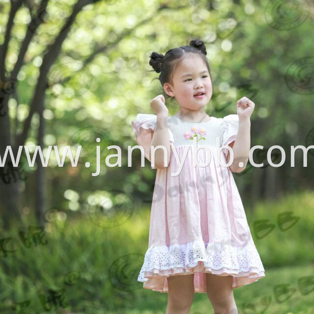 girls flutter sleeve dress 